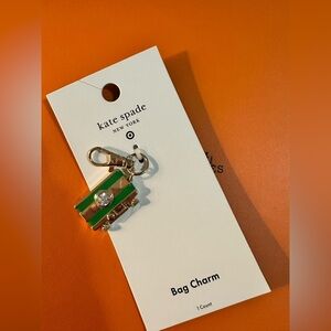 Kate Spade for Target camera Green and Gold Bag Charm